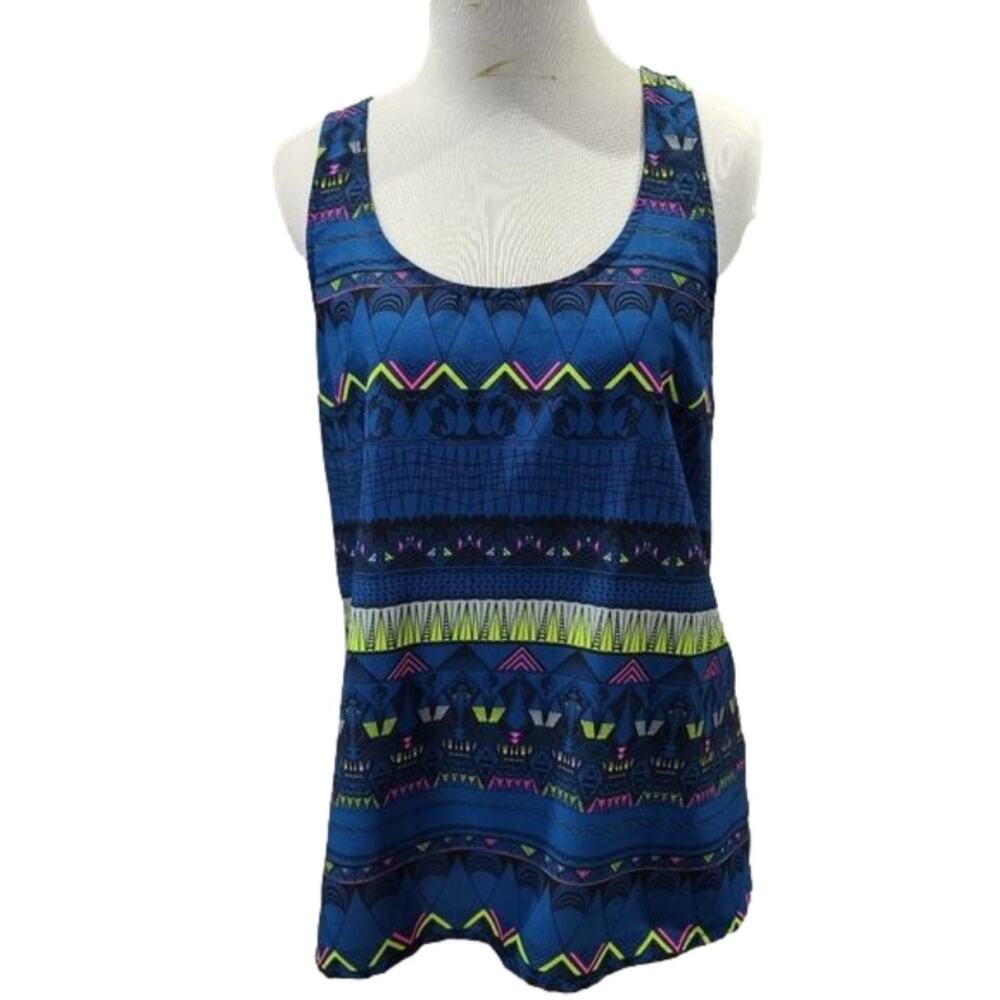 Volcom Aztex inspired criss cross back tank top